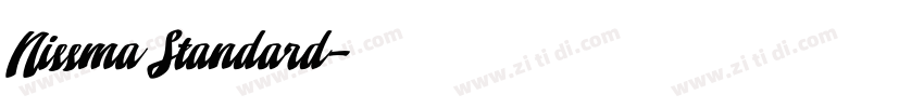 Nissma Standard字体转换